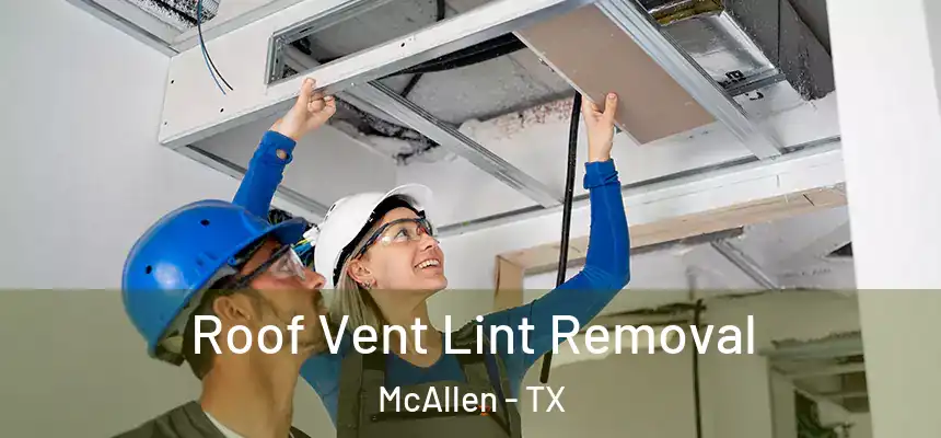 Roof Vent Lint Removal McAllen - TX